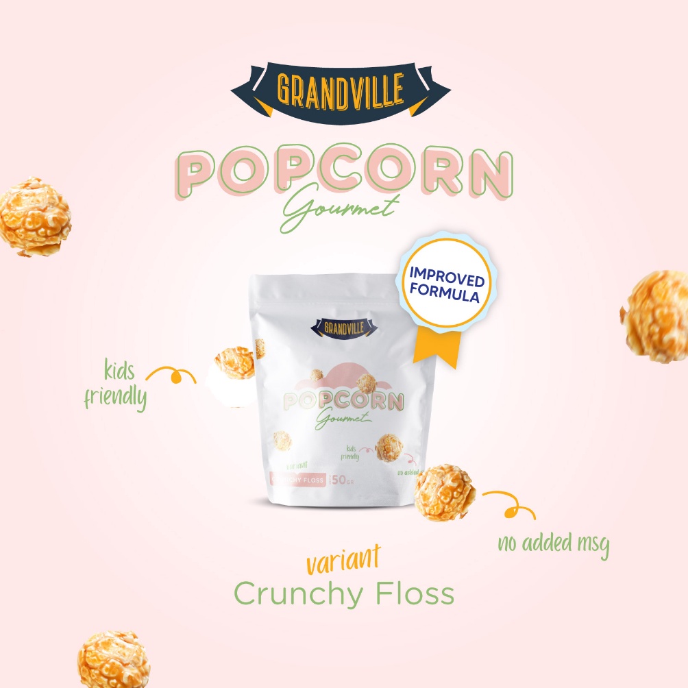 

[⚜Q76\] Grandville Popcorn Gourmet Crunchy Floss Impor Terbaru