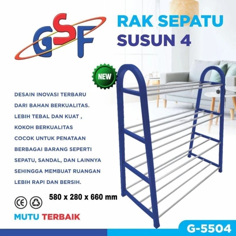 Rak sepatu susun 4 GSF G-5504