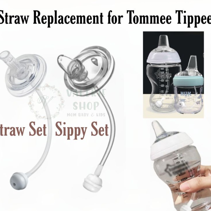 Promo Straw Replacement for Tommee Tippee Sippy cup Tommee Tippee Sedotan Pengganti untuk botol Tommee Tippee.