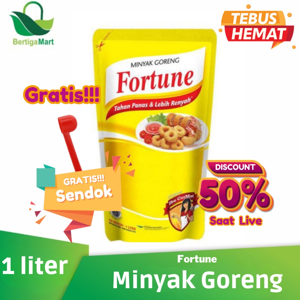 

Terk1n1 Minyak goreng Fortune 1 Liter For sale