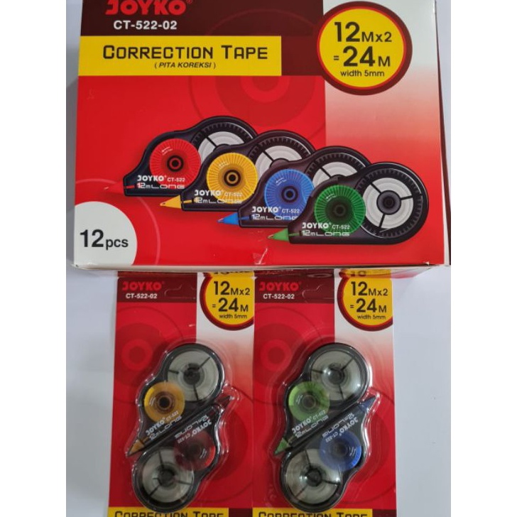 

Best Terlaris Tipex Roll Joyko CT-522 isi 24 Pcs Model Terkini