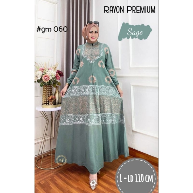 gamis twill original dan rayon premium