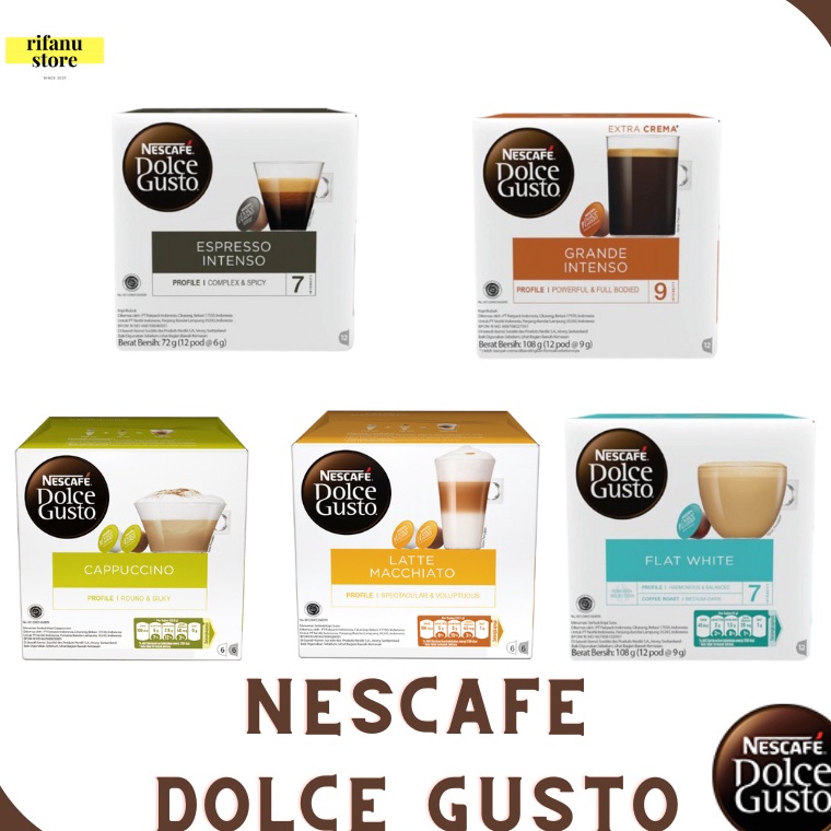 

✫ Nescafe Dolce Gusto Capsule Coffee NDG Original All Varian 4569