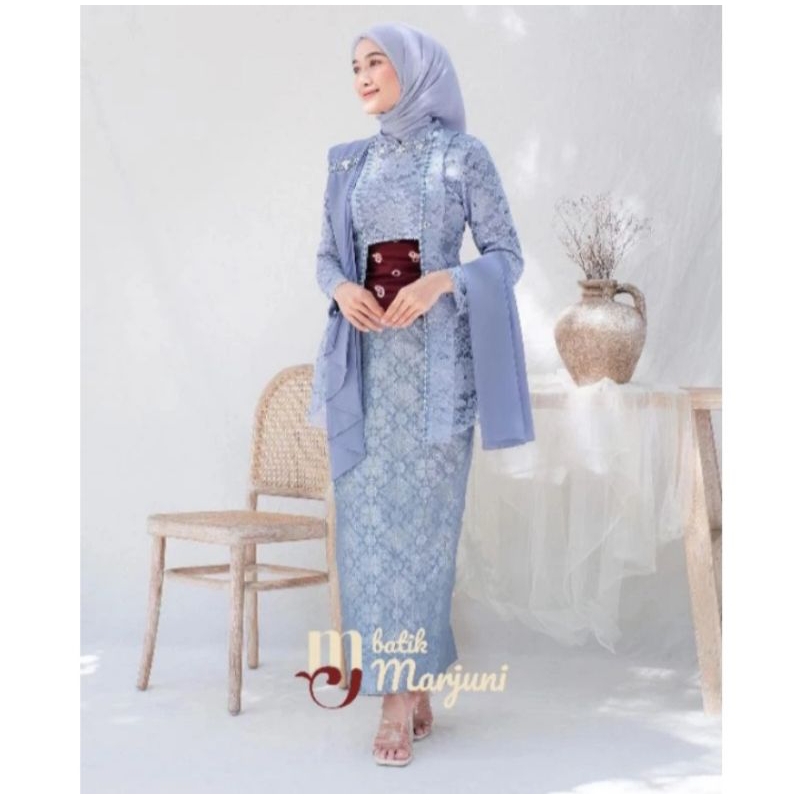 SET KEBAYA MODERN FREE HIJAB