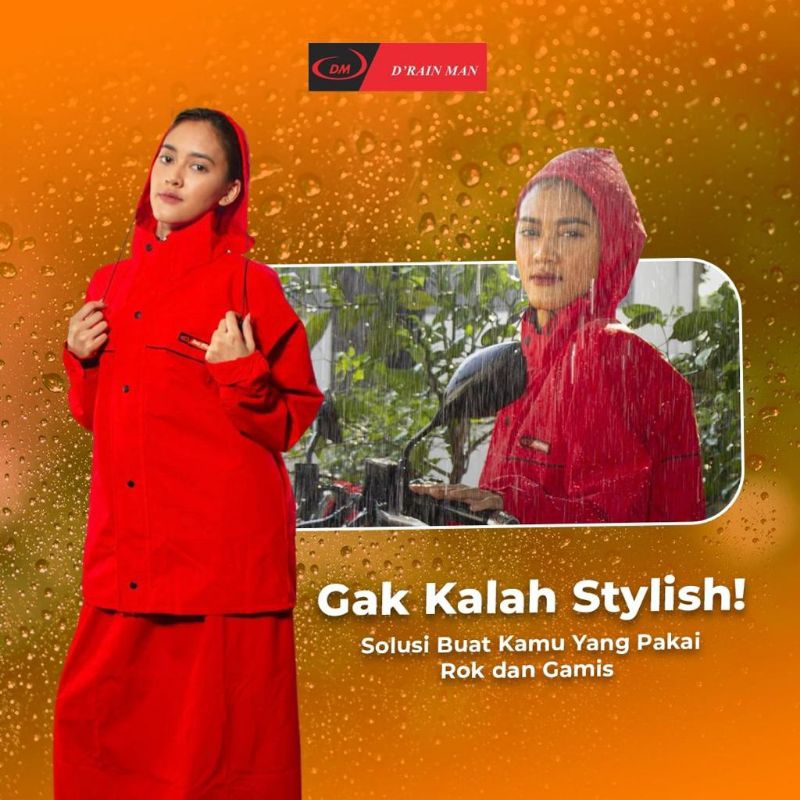 JAS HUJAN SUNFLOWER ROK ASLI