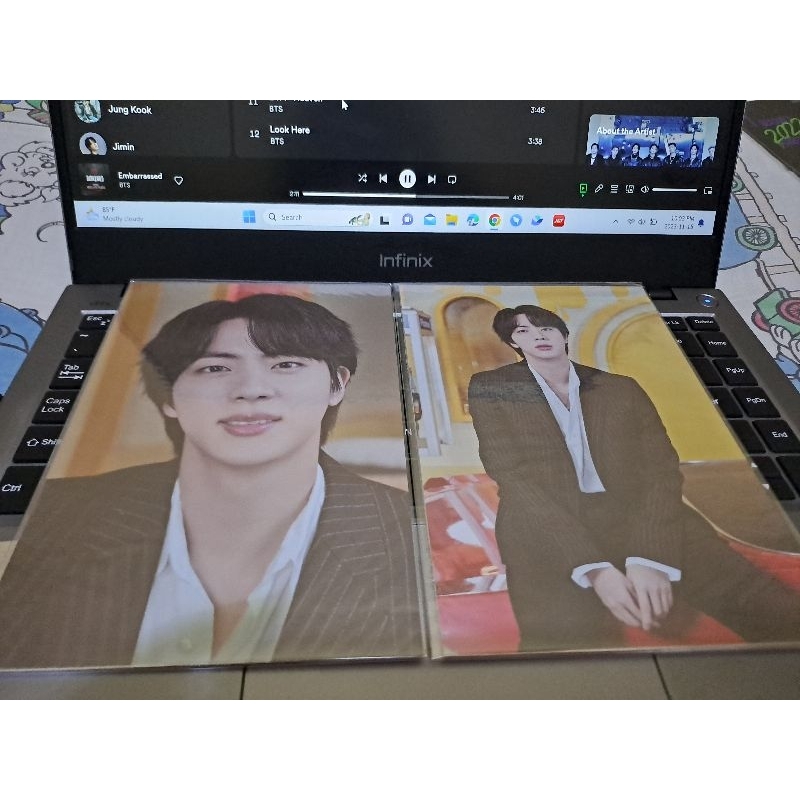 OFFICIAL SET POSTCARD JIN & SUGA BTS PERMISSION TO DANCE - BTS PTD