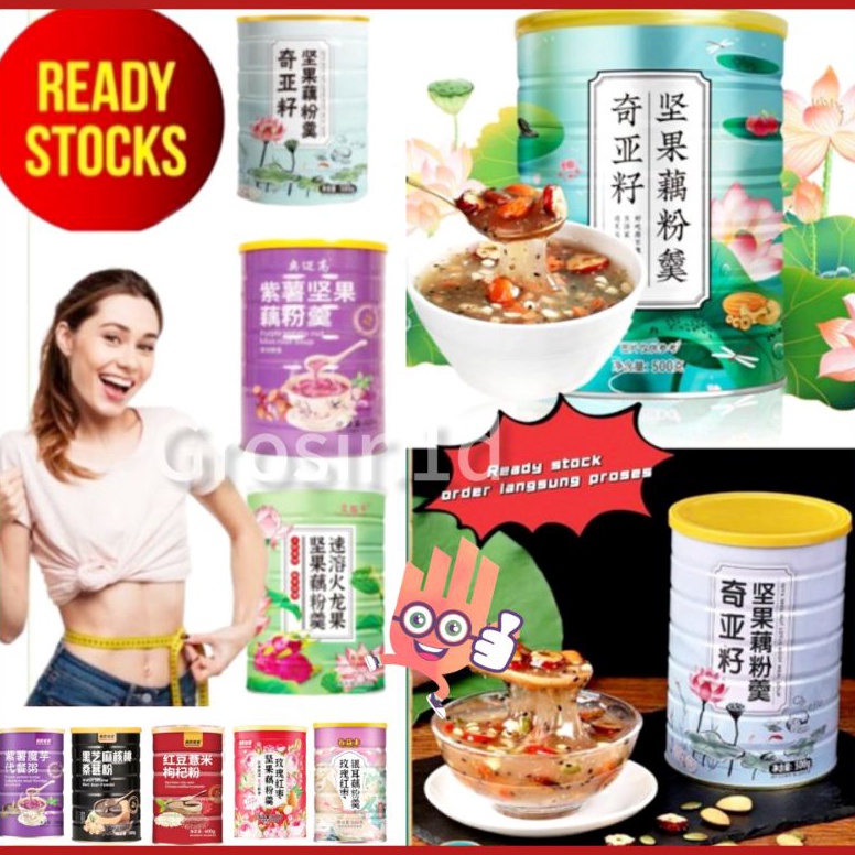 

[✽B8<] Ou Fen - OUFEN Lotus Teratai Root Powder All Varian 500gr [240]