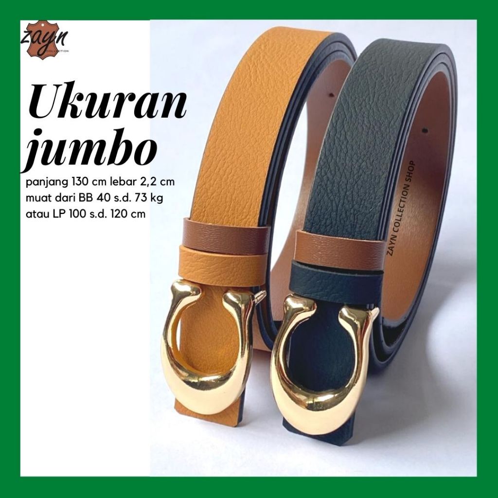 Ikat Pinggang Jumbo Wanita Gesper Cewek Ukuran Bigsize Belt Jumbo
