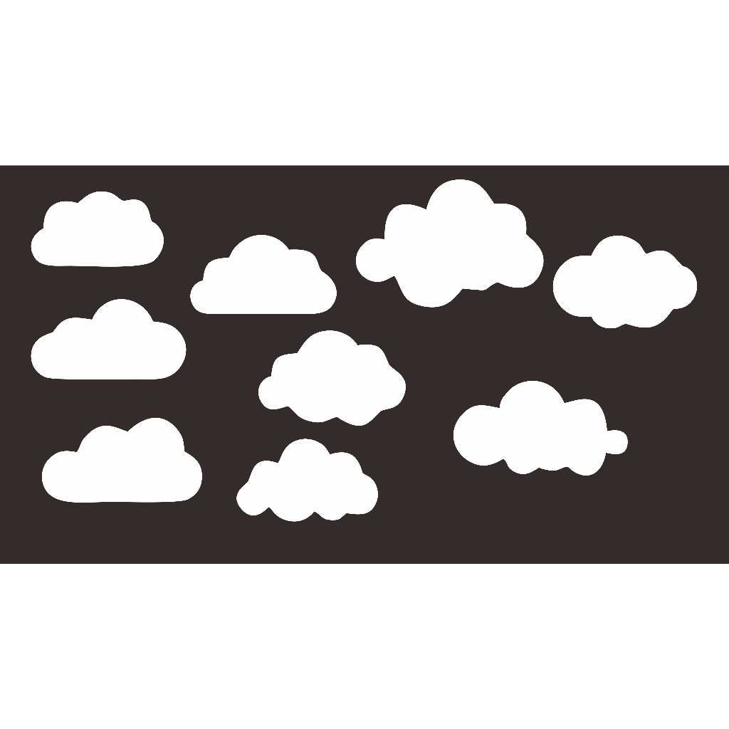 HIASAN DINDING AWAN - DEKORASI