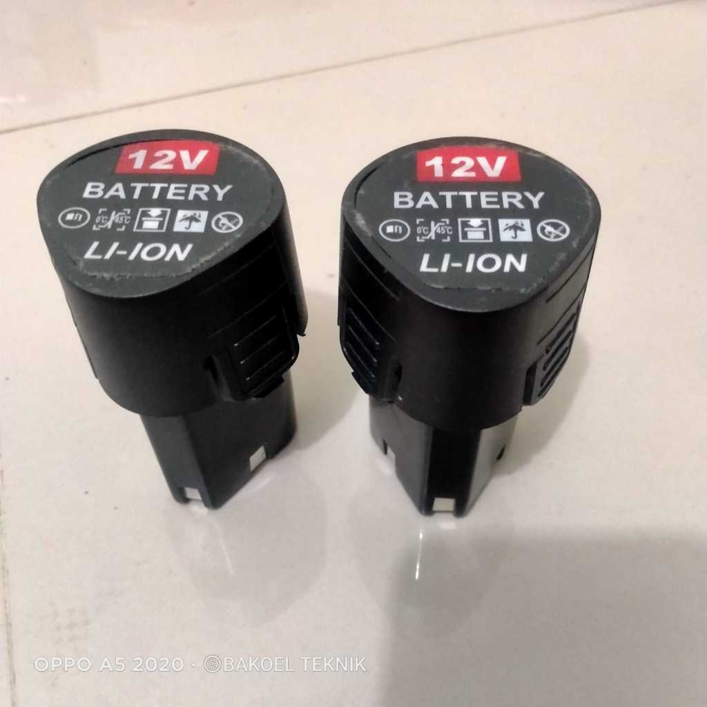 BATERAI 12VOLT 1300mah/Battery bor cordless 12v/ Baterai ori bor cas 12v