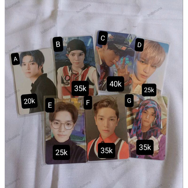 PC / PHOTOCARD OFFICIAL TAEYONG NCT | NCT 127 Favorite Universe Smcu Neo Zone Sticker Sg21 Sg23