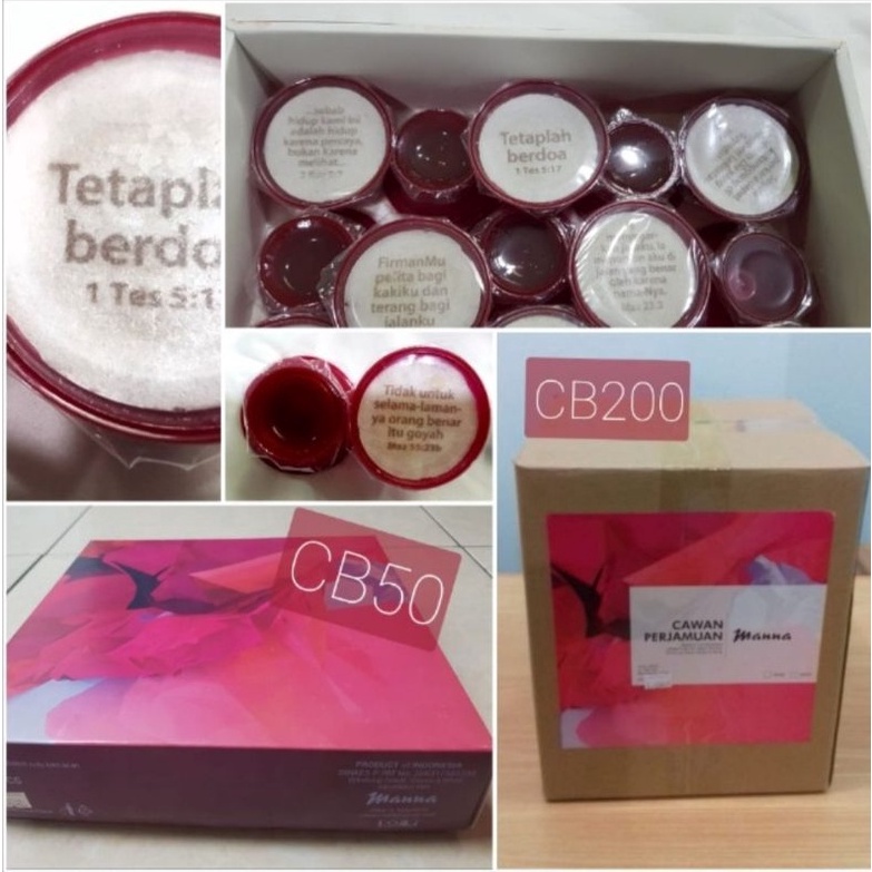 

12.12 Fasion sale CB50 Manna Anggur Perjamuan Kudus dengan Hosti Ayat 5cm isi 50set/Box serbuuu !