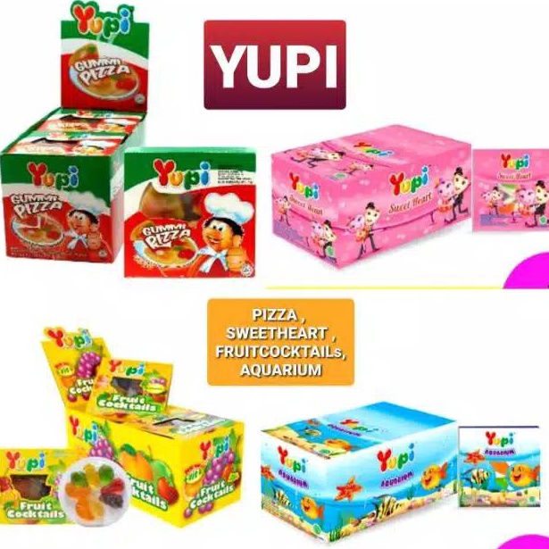 

R3@dy Br0 Yupi Box isi 12 Pcs / Yupi Pizza / Yupi Sweet Heart / Yupi Cocktails / Yupi Aquarium / Puzzle Medal Order Now