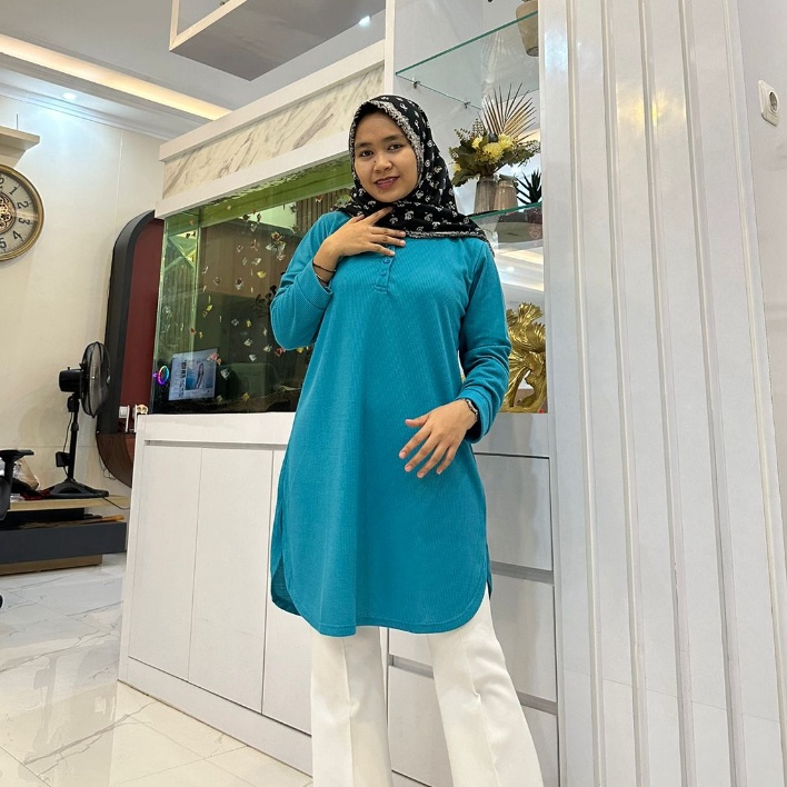 12.12 MALL KAOS TUNIK WANITA CHISELLA / FENOMENAL FULL TAG KAOS POLOS KAOS CEWEK LENGAN PANJANG 