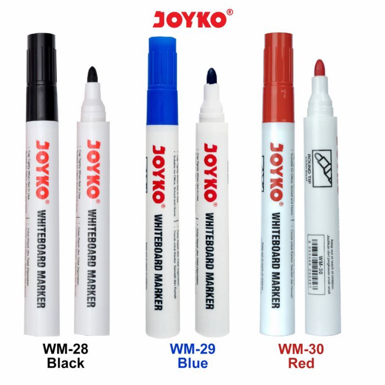 

Diskon Promo.. Spidol Whiteboard Joyko WM-28,29,30 ( 1pak/12pcs ) 04O