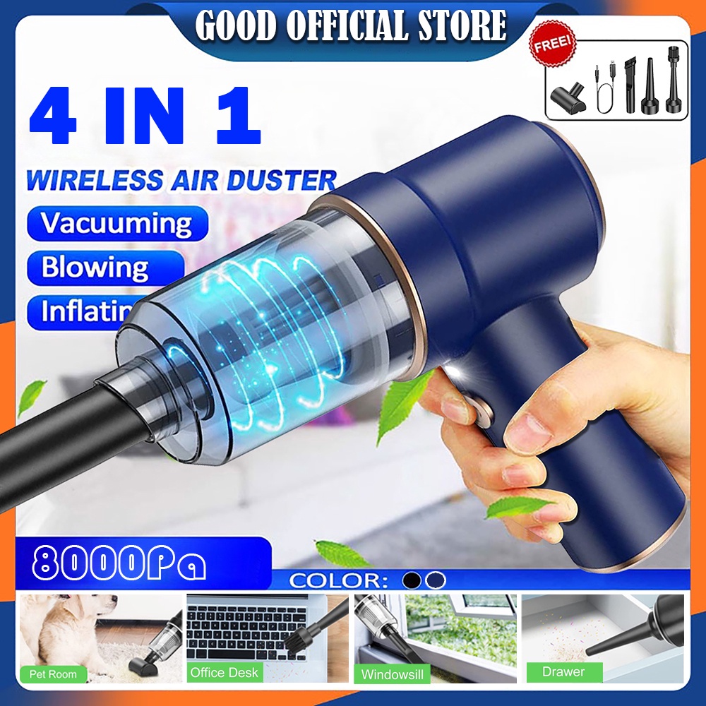 ✨Original✨ 4in1 blower kipas mini cordless vacuum cleaner 8000Pa penyedot debu portable Alat penyiar