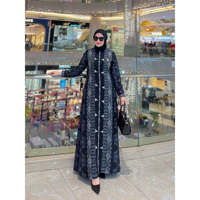 Setelan gamis kerudung/ set gamis terbaru/ set gamis kekinian/ set gamis original/ set gamis formal/