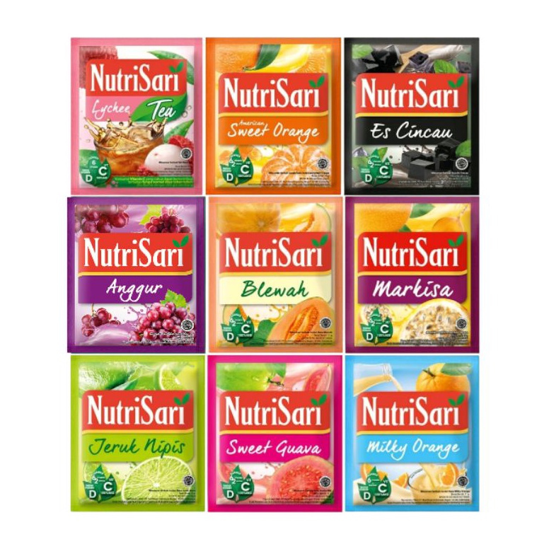 

S@le Nutrisari Minuman Serbuk aneka 1 renceng [10 sachet] [92]