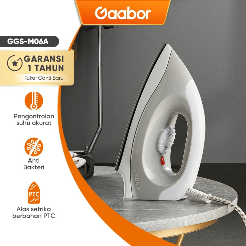 Bisa COD Gaabor Setrika Listrik Gosokan Pakaian / GGS-M06A 