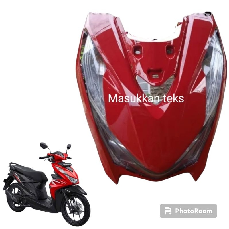 FULL SET TAMENG DEPAN BEAT LED DELUXE NEW 2020-2023 MERAH