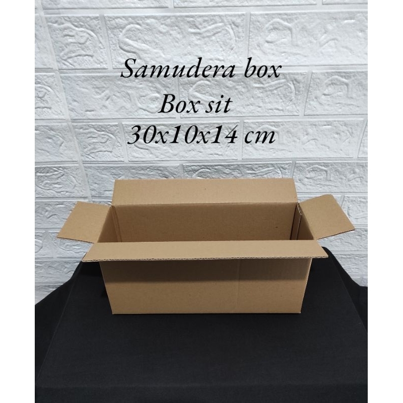 

kardus karton box uk 30x10x14 cm ST singgle wall polos