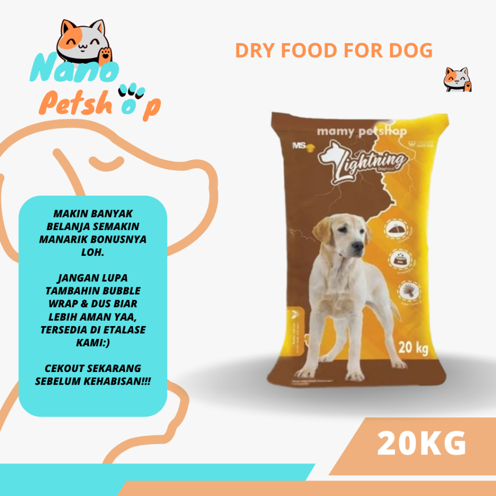 Dog food - Lightning Dog 20kg (REGULER)