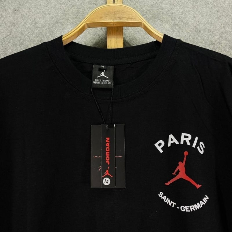 t-shirt air jordan paris kaos pria distro premium branded full tag t-shirt lengan pendek baju atasan