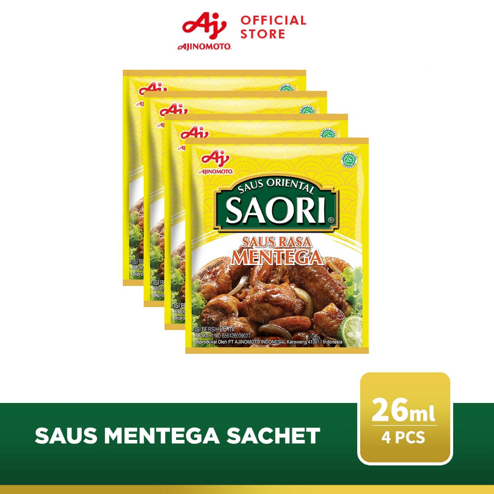 

DiSk0n SAORI® Saus Mentega Oriental Sachet 26 ml (4 pcs) Ready Stcok