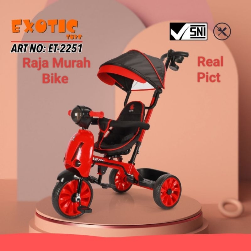 Sepeda Anak Roda Tiga Exotic ET-2251 Sepeda Roda Tiga Exotic 2251