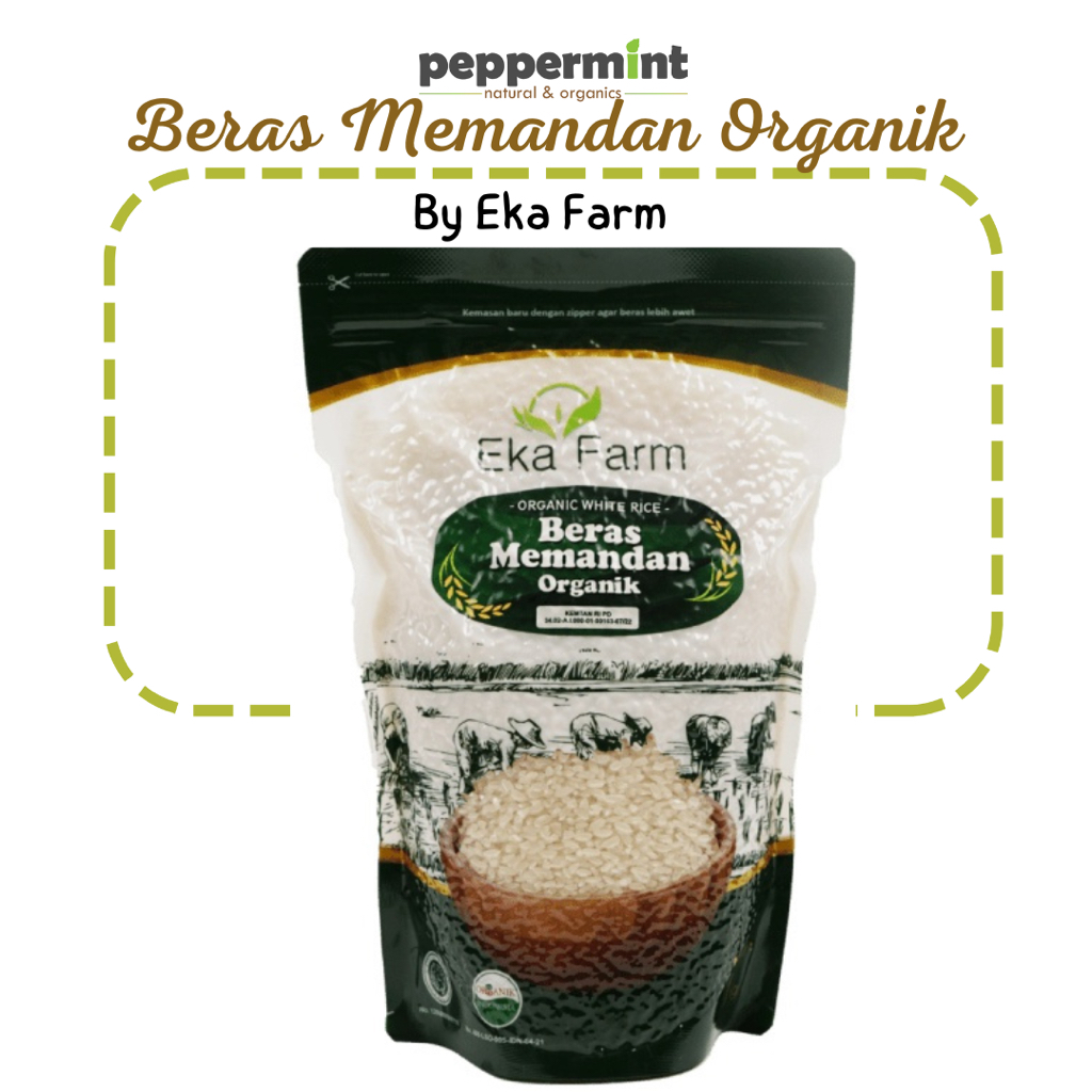 

Eka Farm Organic White Rice Memandan / Beras Pandan Wangi Organik (1 kg)