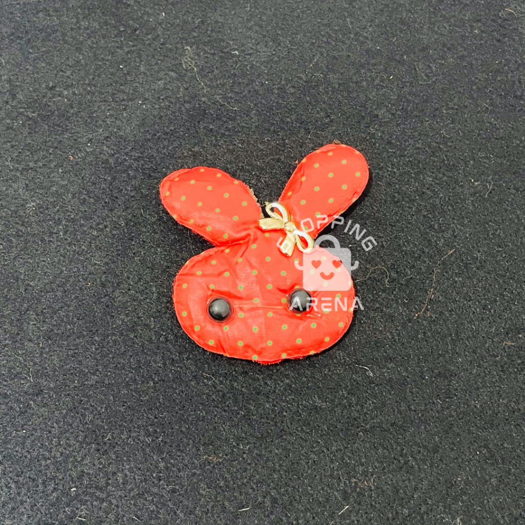 Patch Bulu Kepala Kelinci Puffy Lucu Aplikasi Ecer SATUAN Aksesoris Tambahan Hiasan Bentuk Rabbit Pi