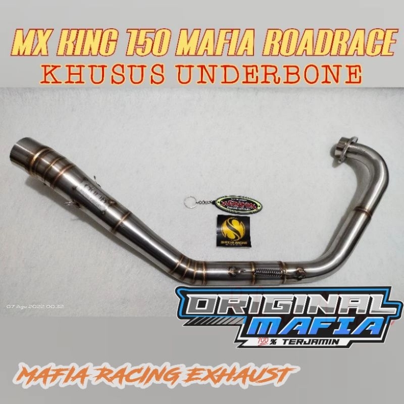HEADER LEHERAN MX KING 150 CENG ROAD RACE ORIGINAL MAFIA INLET 50mm/PIPA MX KING