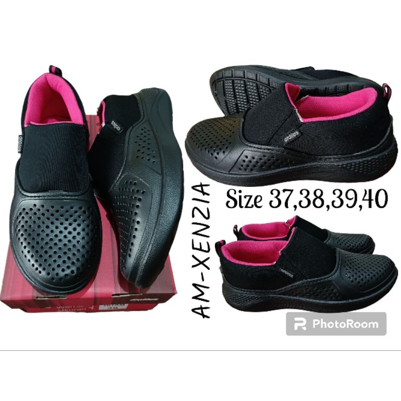 Sepatu wanita ardiles slip on hitam