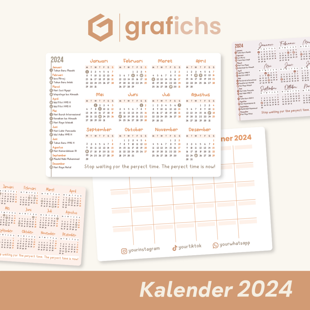 

Kalender A5 Planner 2024 KL01 - KL05 by Grafichs