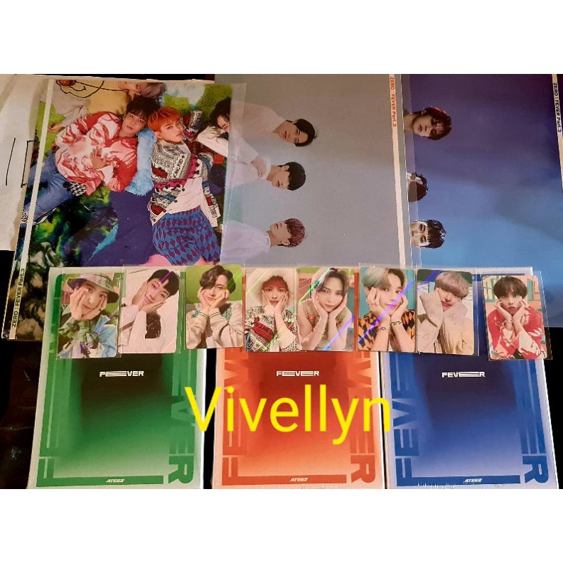 DISKON BRANDS FESTIVAL (READY STOCK) ATEEZ [ZERO : FEVER Part.3] album sealed + poster + benefit MAK