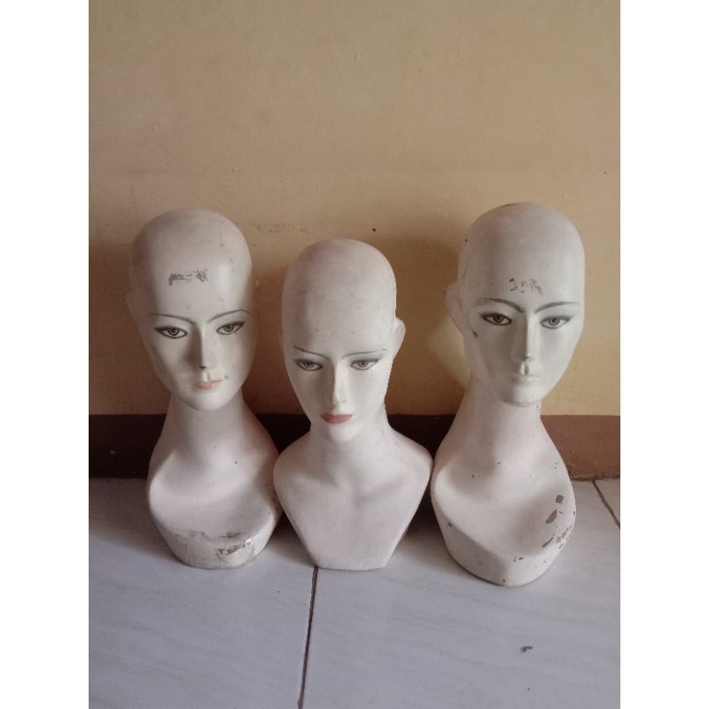 manekin patung preloved jilbab kepala