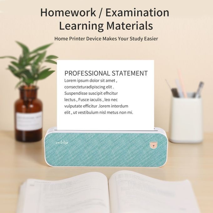 PERIPAGE A4 Mini printer Thermal Bluetooth