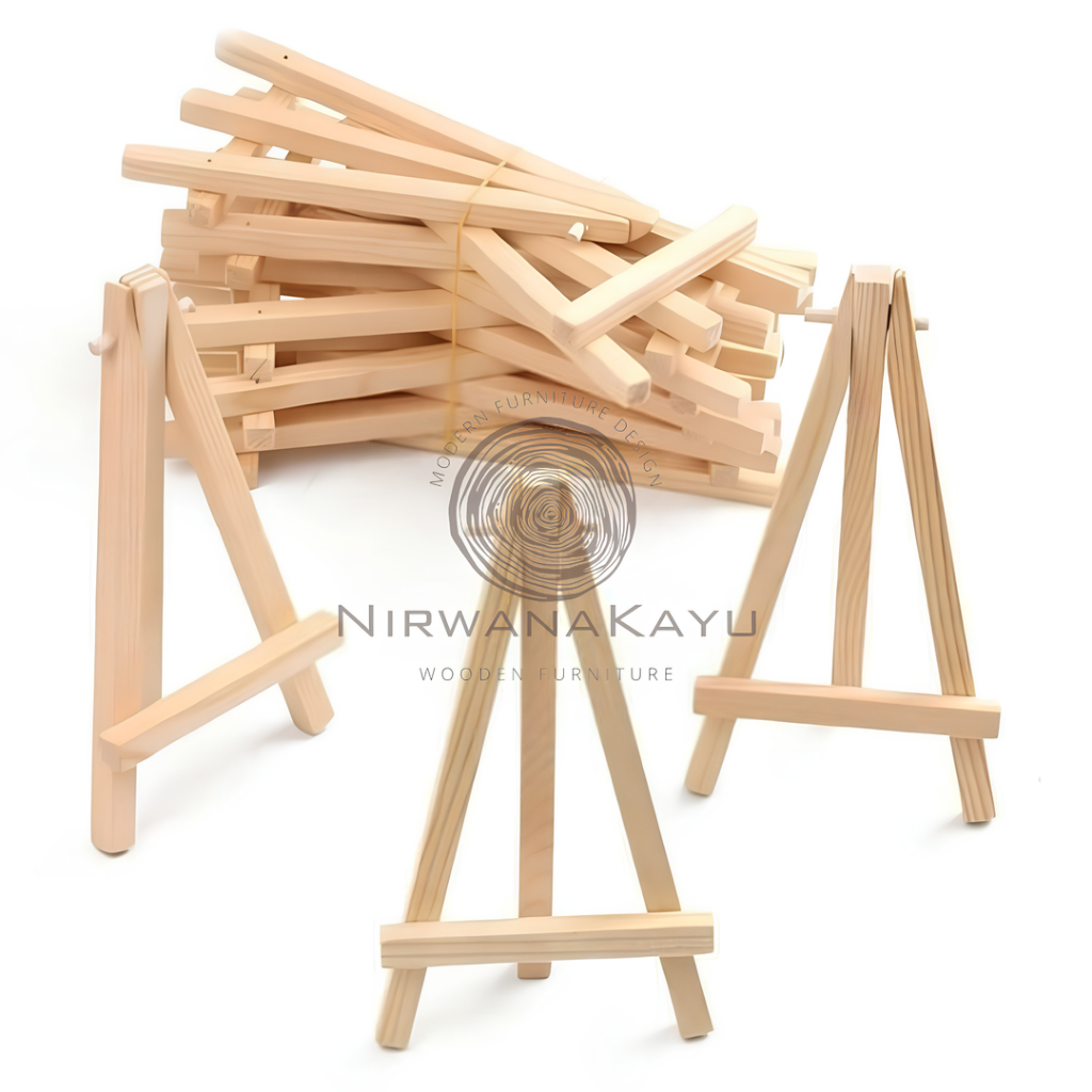 

Easel stand holder sandaran holder bingkai lukis lukisan kayu minimalis aesthetic aestetik aestetic estetik