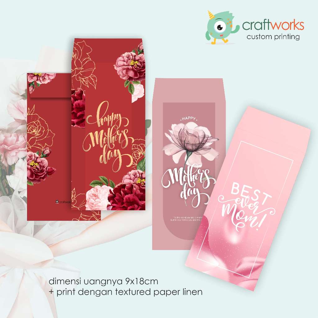 

AMPLOP ANGPAO PREMIUM HARI IBU - FANCY PAPER MOTHERS DAY ENVELOPE