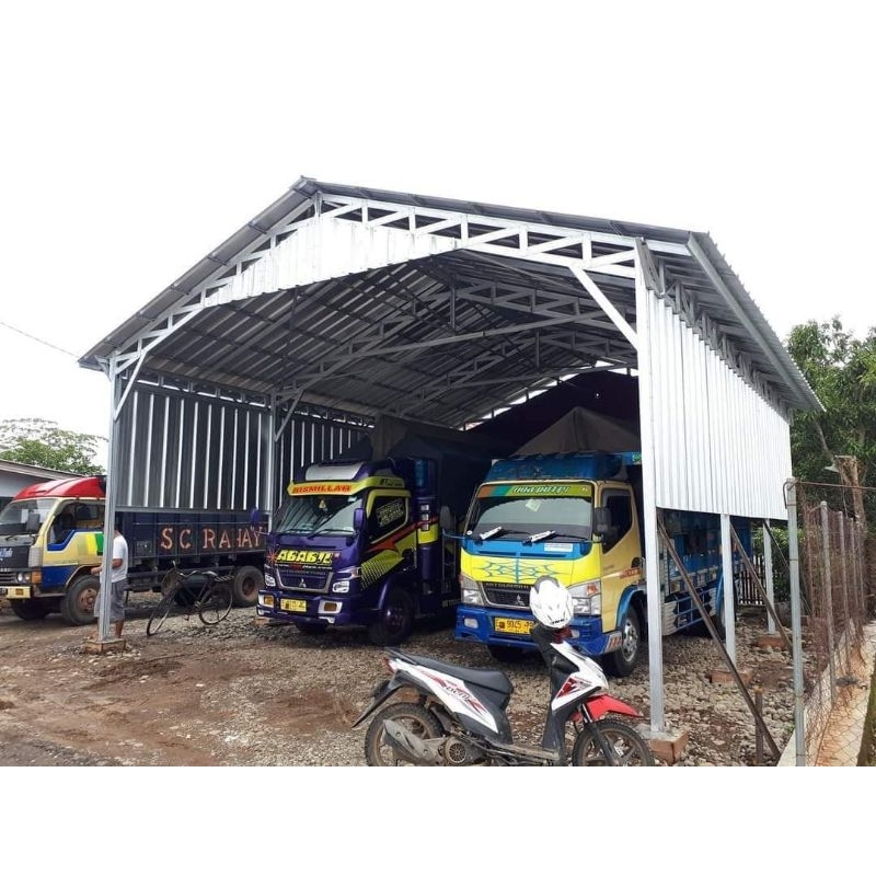 Baja ringan (SNI) Atap gudang/pabrik Atap green house Atap kandang peternakan ✓