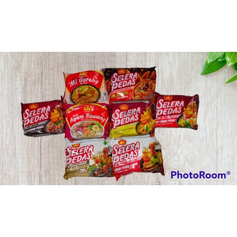 

mie abc semua rasa 1 bungkus