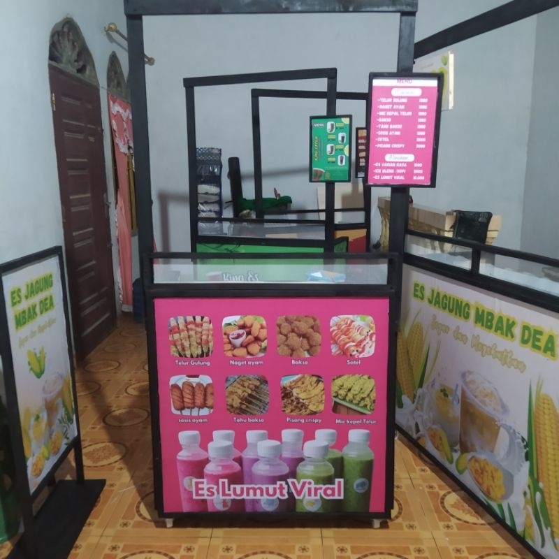 GEROBAK LIPAT RODA MURAH  | GEROBAK JUALAN | BOOTH PORTABLE | GEROBAK KEKINIAN