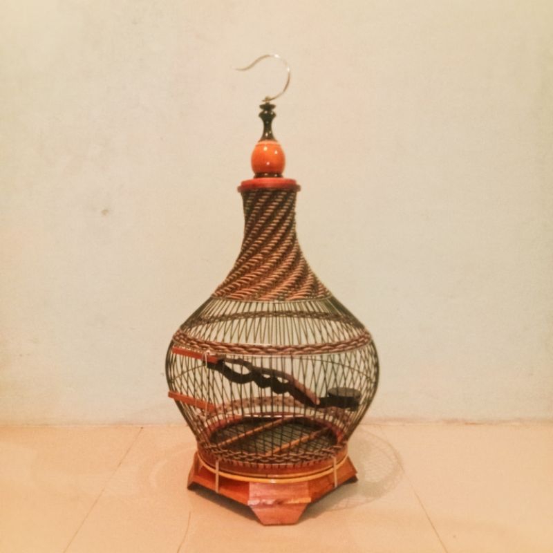 Sangkar burung perkutut tebok kayu