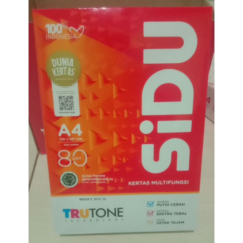 

Kertas Sidu A4 80 Gsm