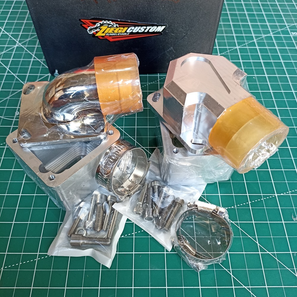 Intake Manifold Vespa CNC Merk Ziegi Custom