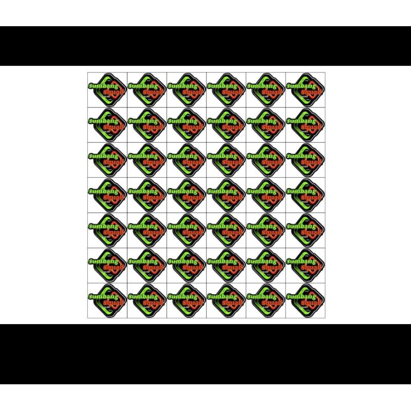 

stiker print cut desain suka2