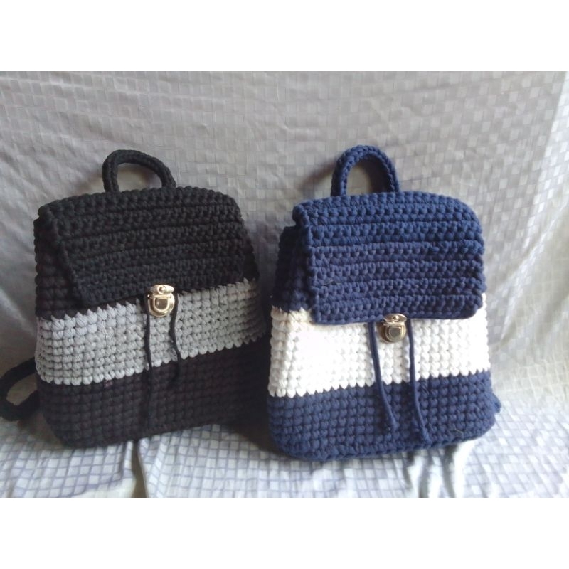 Tas rajut tyarn / tas rajut ransel / tas rajut