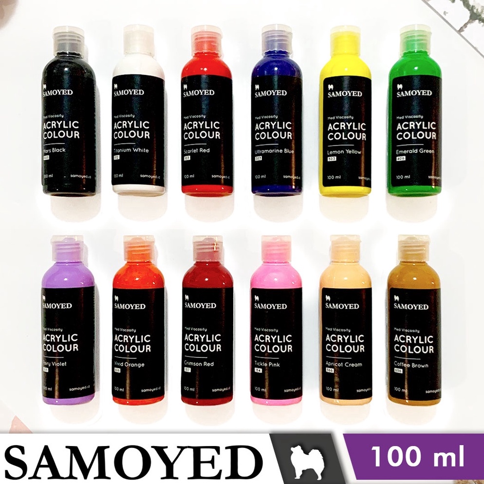 

Terk!!ni Cat Lukis Akrilik / Acrylic Paint / Colours 100 ml Samoyed ACP-M100 Emas / Perak / Metalik / Gold / Silver / Metallic [158]