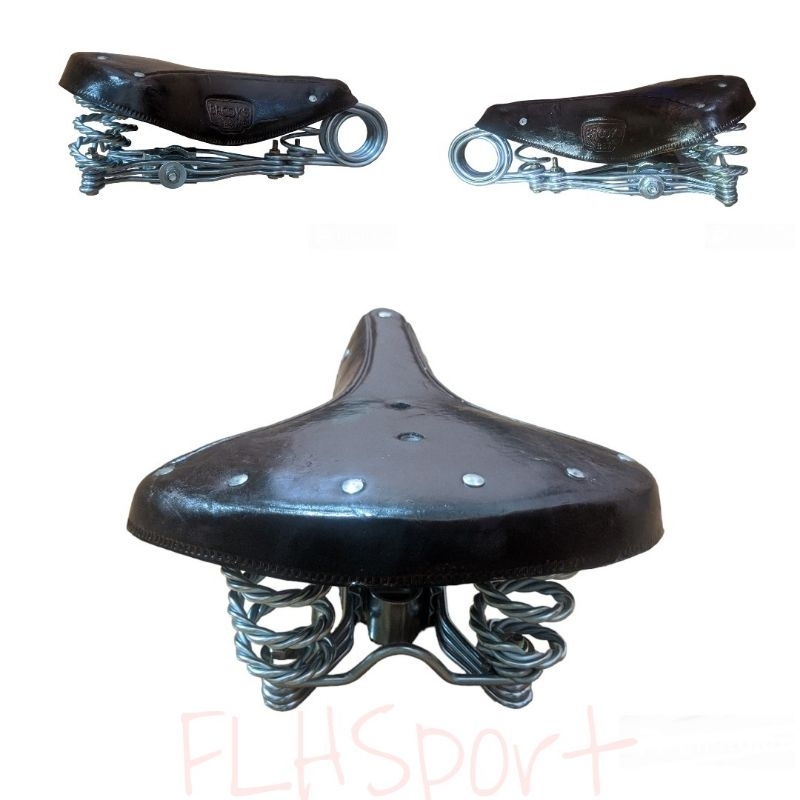 Sadel Sedel ontel kulit gazelle - Sadel sepeda ontel - Sadel kuno