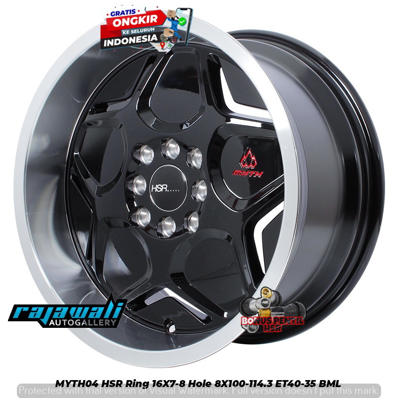 VELG MOBIL HSR MYTH04 RING 16 untuk LIVINA MOBILIO YARIS BALENO VIOS CITY MAZDA VELOZ SWIFT FREED XE